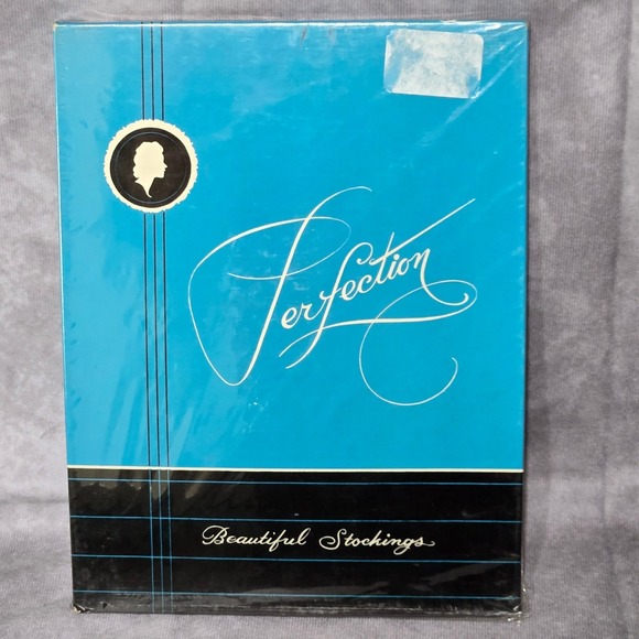 Perfection Seamless Stockings 3 Pair Cinnamon 9.5 100% Nylon NOS - Picture 4 of 4